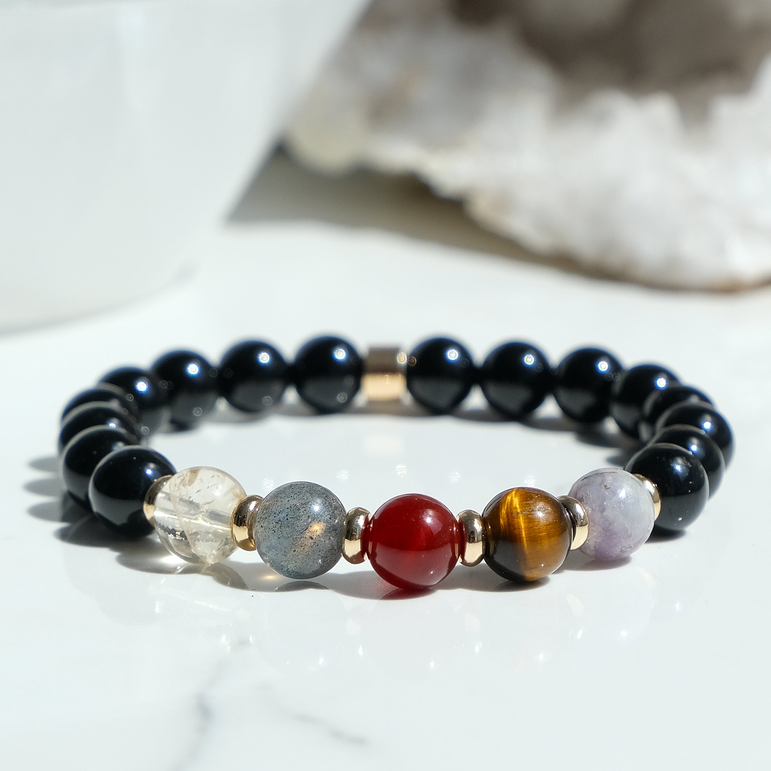 Leo zodiac crystal bracelet