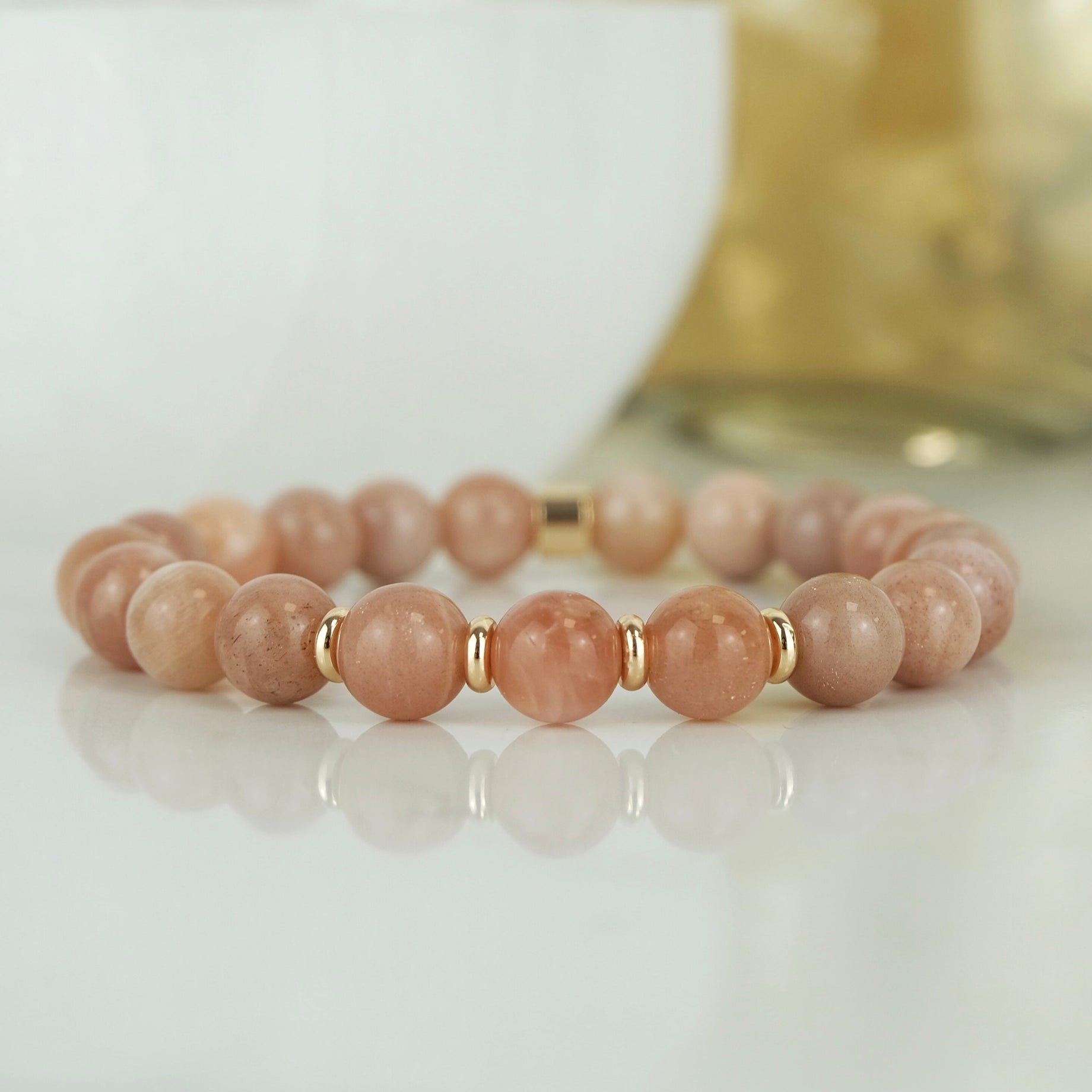 Sunstone crystal bracelet