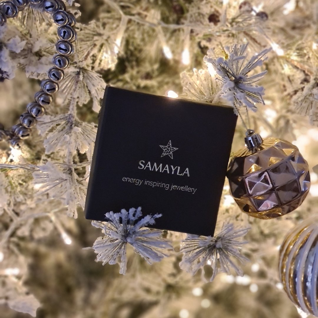 A Samayla Jewellery box in a Christmas tree 