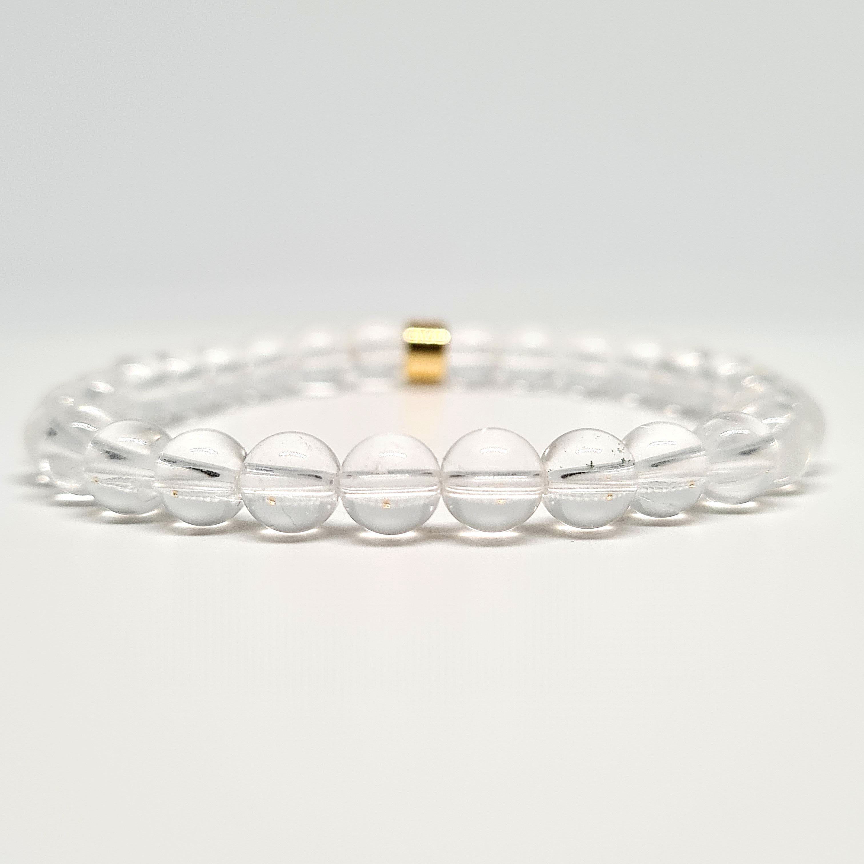 6mm Clear Quartz Essential Energy Gemstone Bracelet Sample Sale