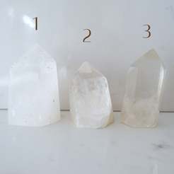 Clear quartz point