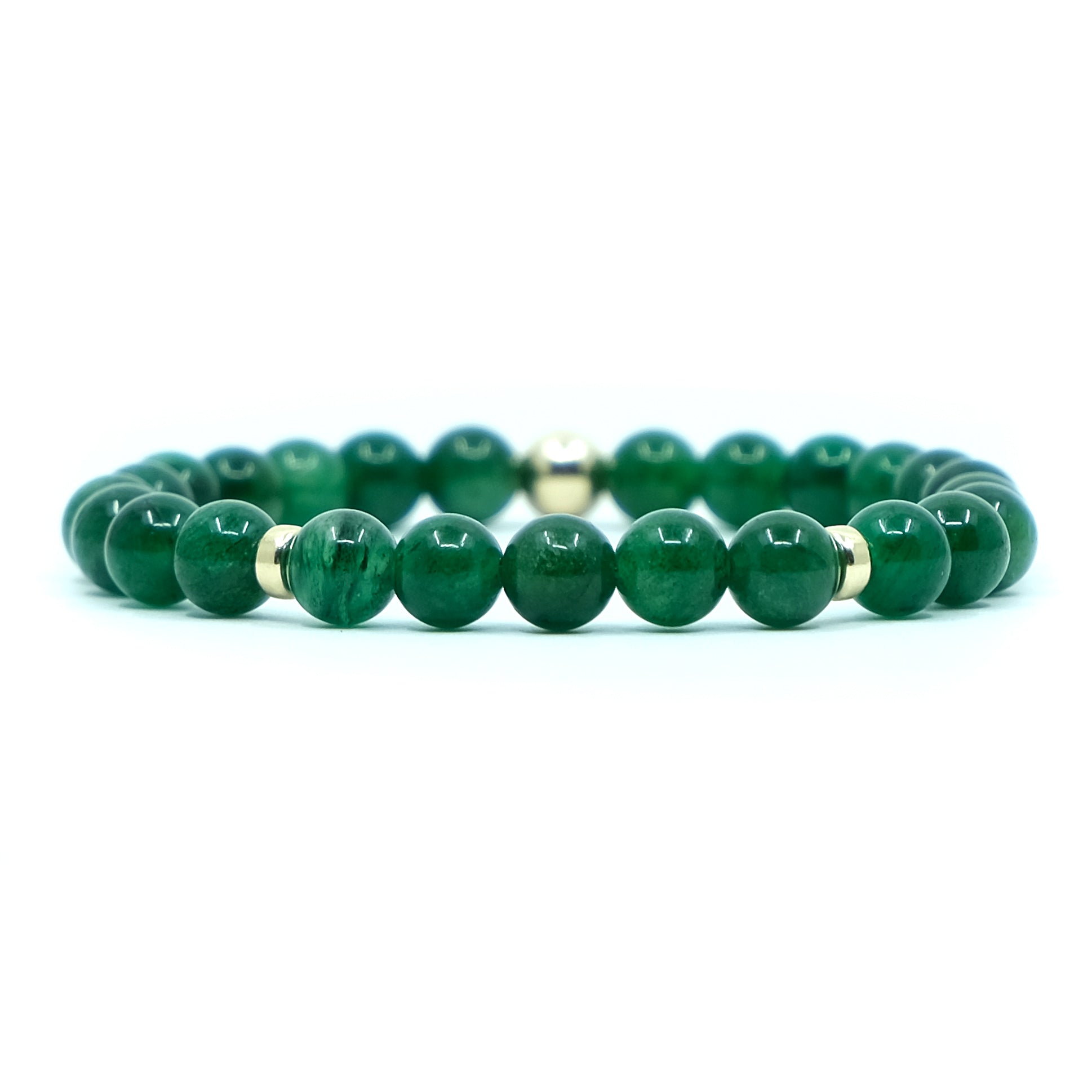 6mm Green Jade Energy Gemstone Bracelet