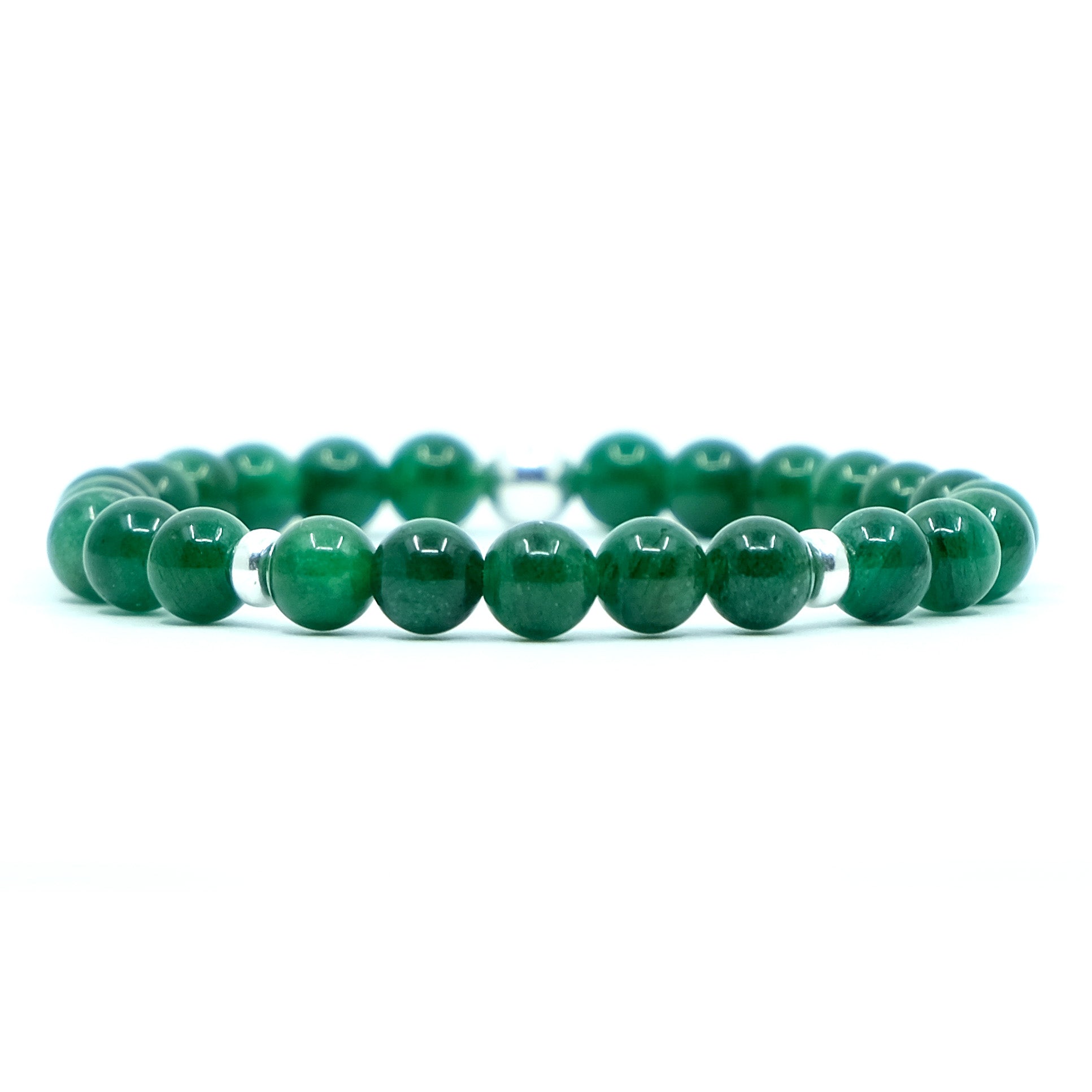 6mm Green Jade Energy Gemstone Bracelet