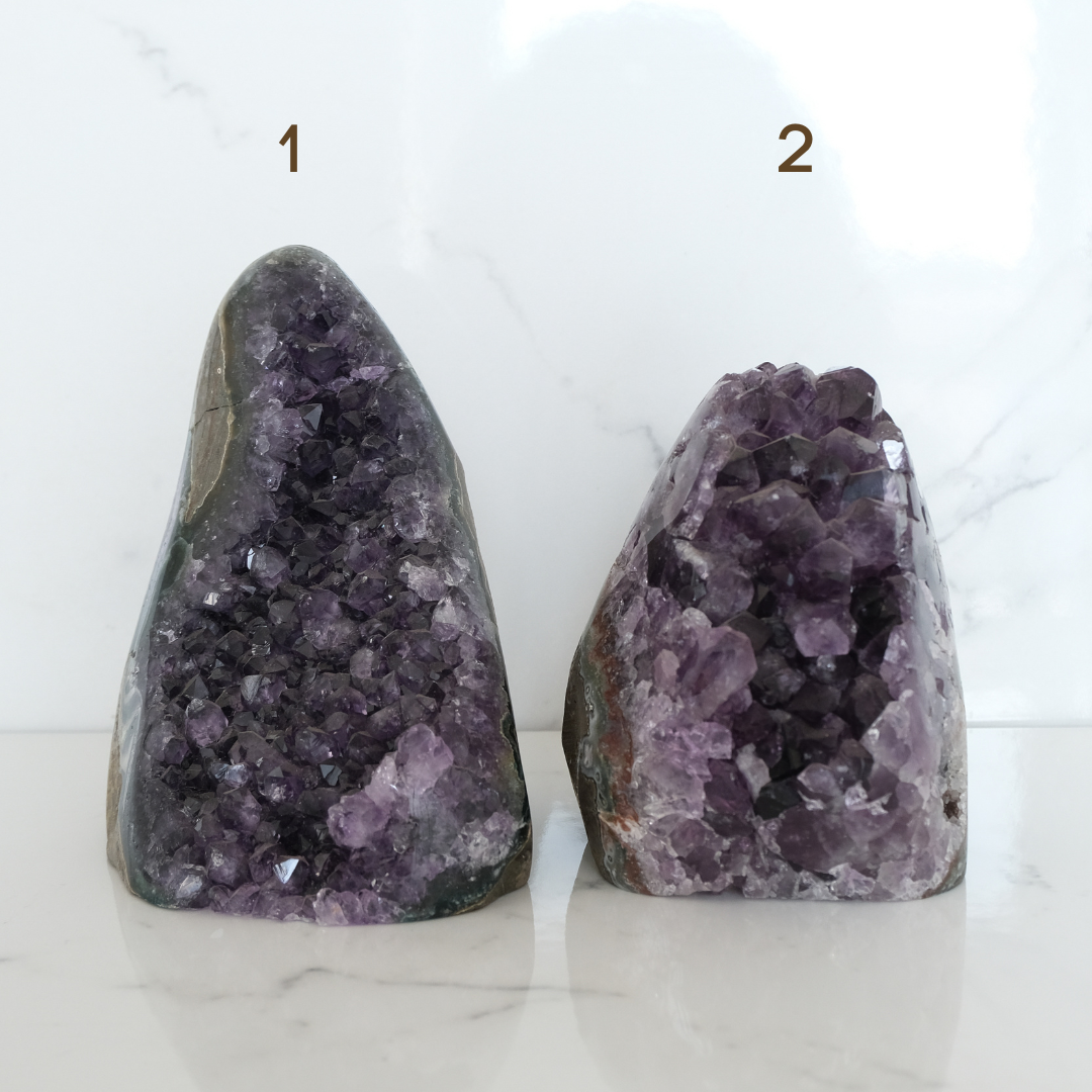 High quality amethyst geodes