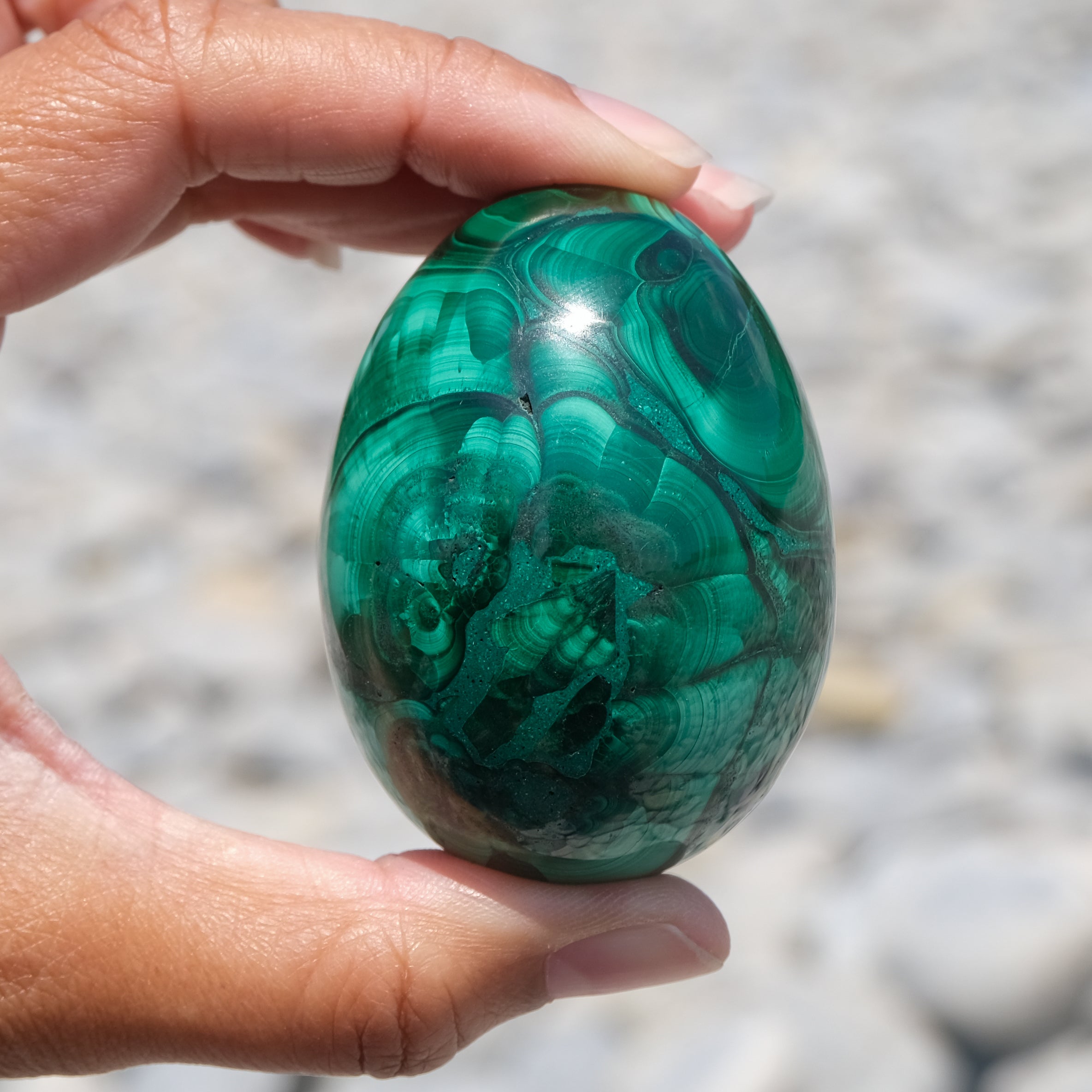 Malachite Egg Crystal