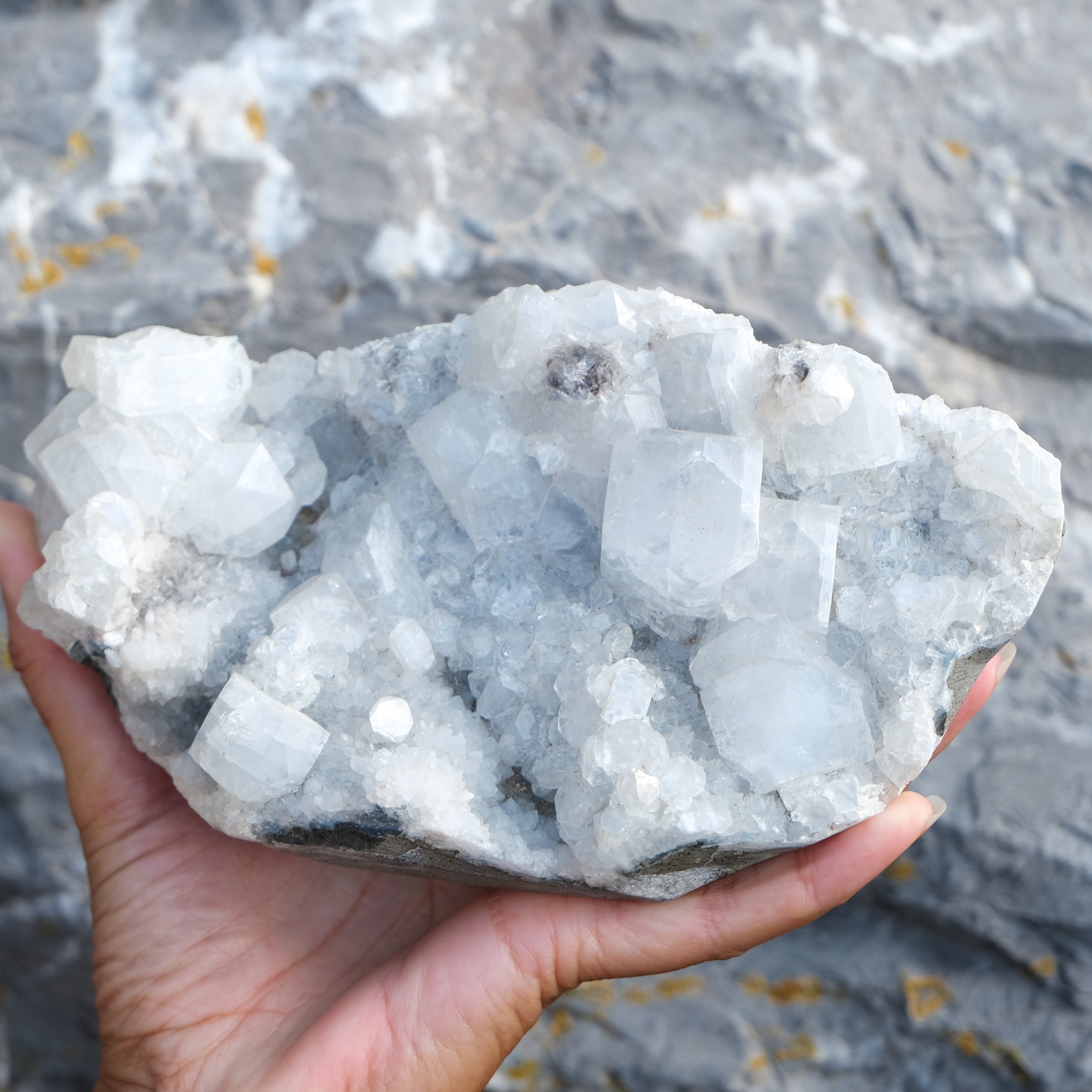 Apophyllite crystal