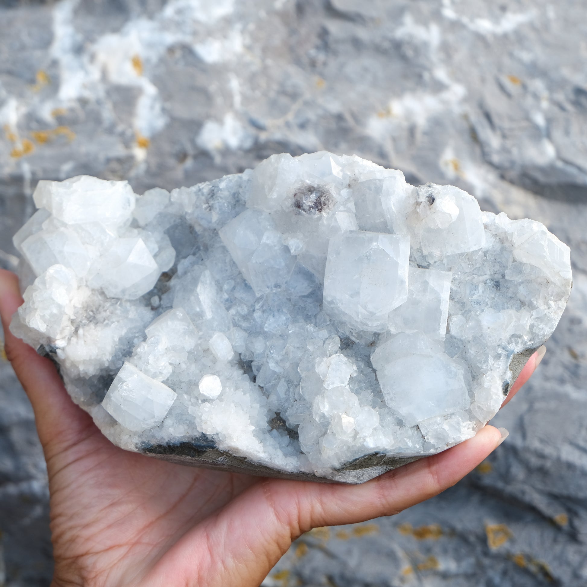 Apophyllite crystal
