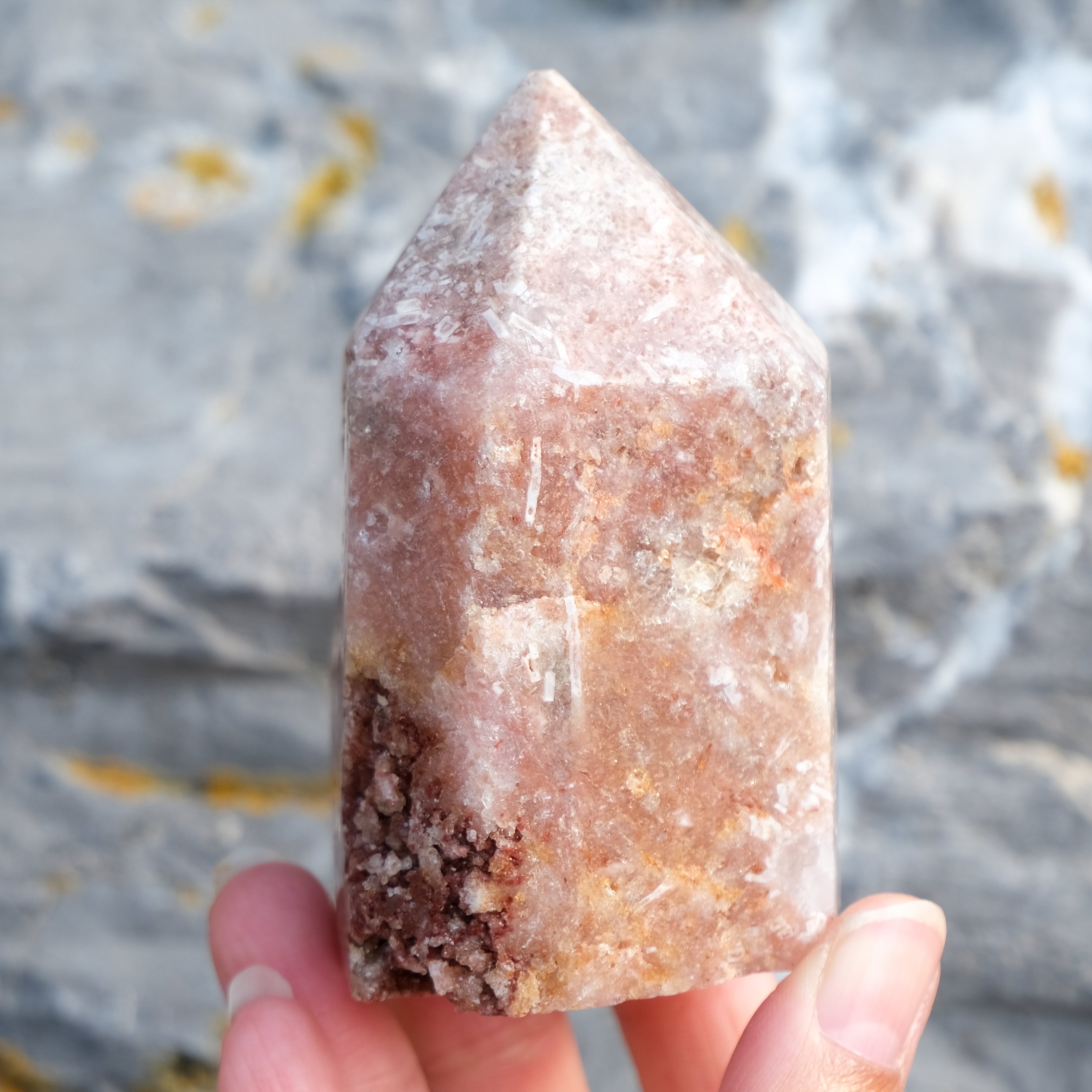 Pink amethyst tower