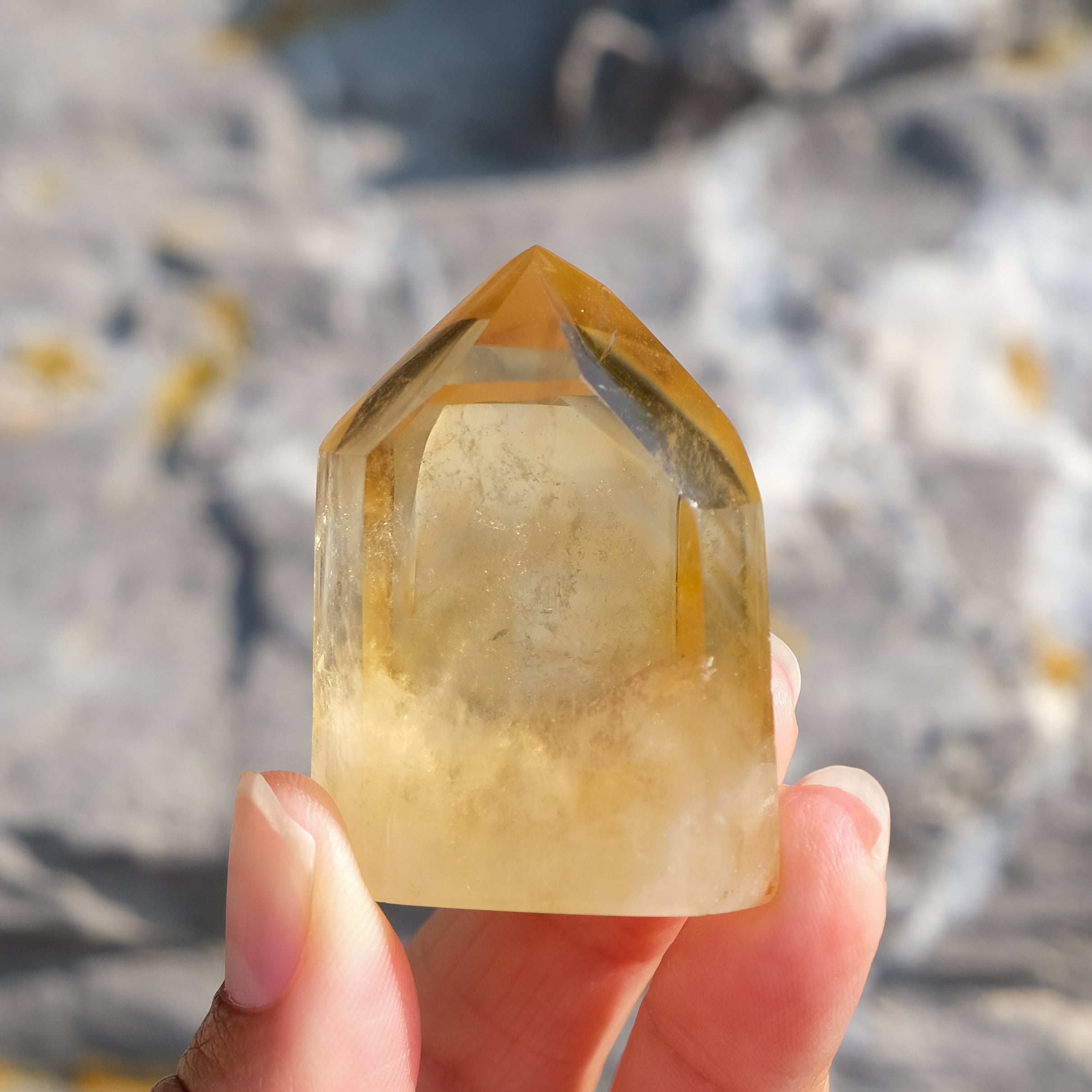 Citrine point crystal