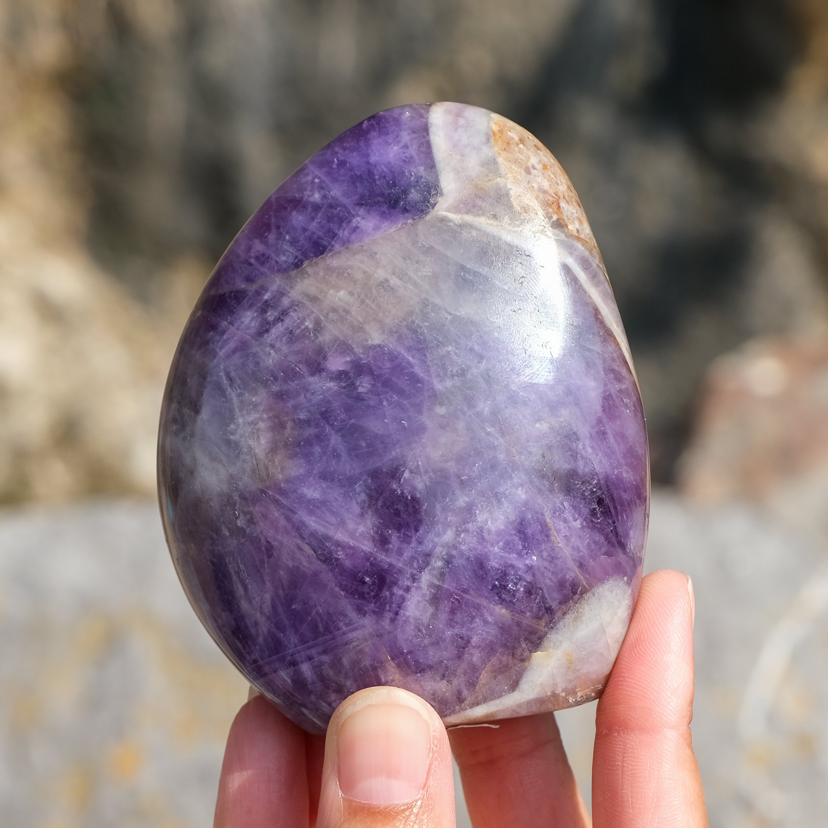 Dream amethyst freeform crystals