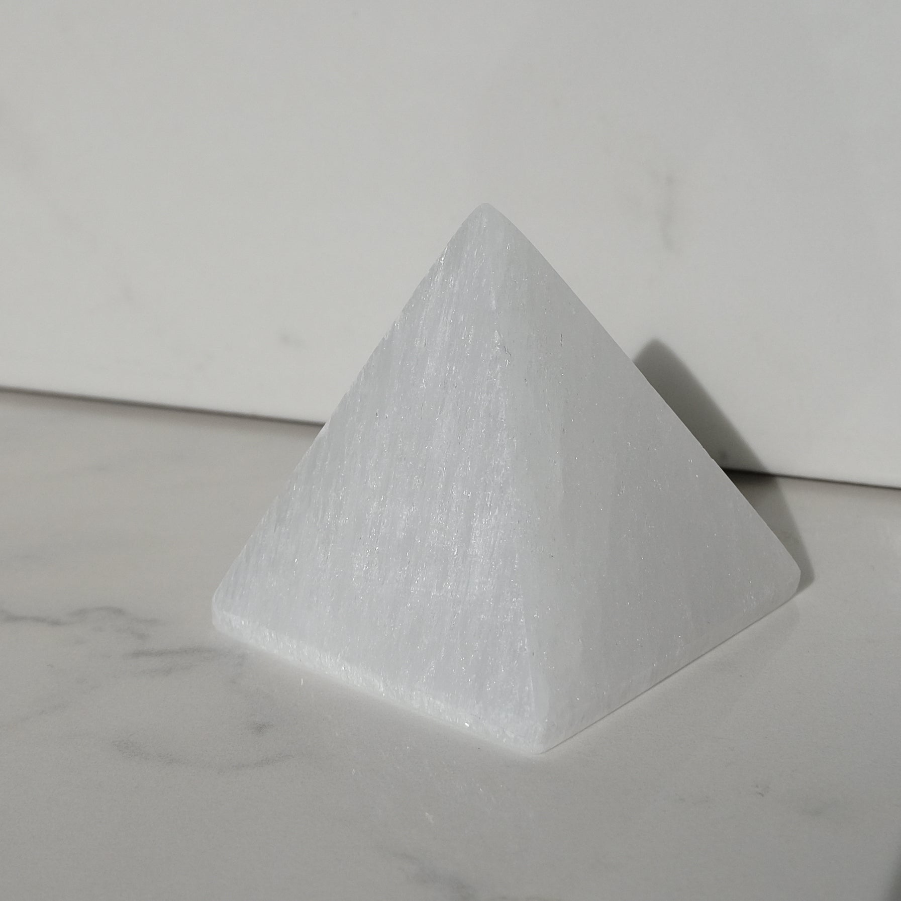 Selenite pyramid