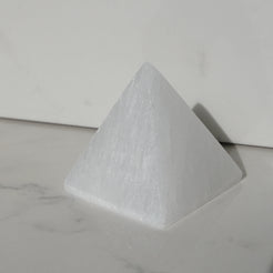 Selenite pyramid