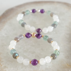 Samayla intentions crystal bracelet in 8mm 