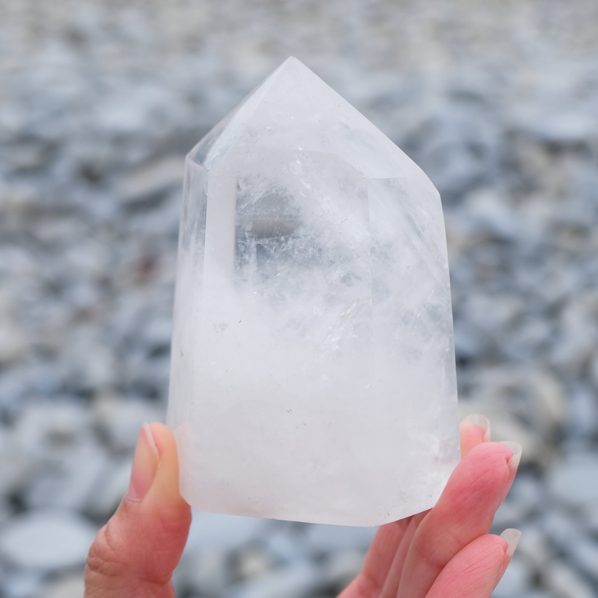 Clear quartz point