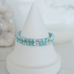 4mm larimar gemstone bracelets