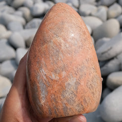 Peach moonstone crystal