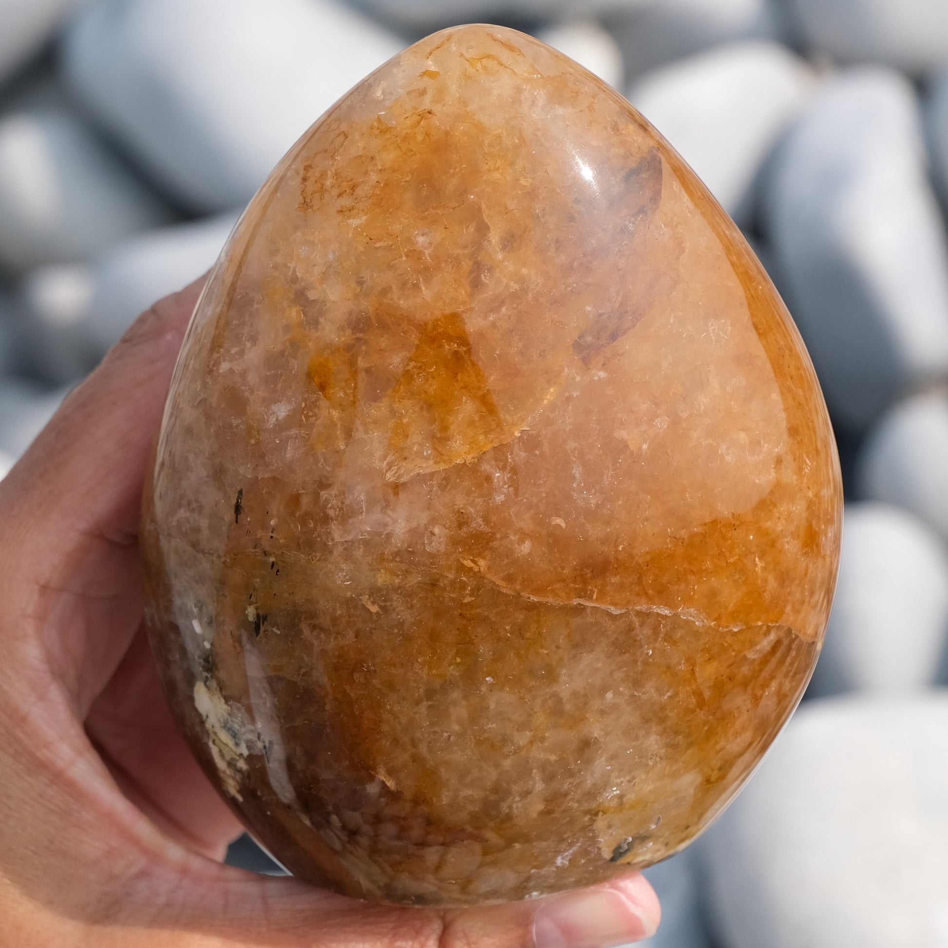 Golden healer quartz crystal