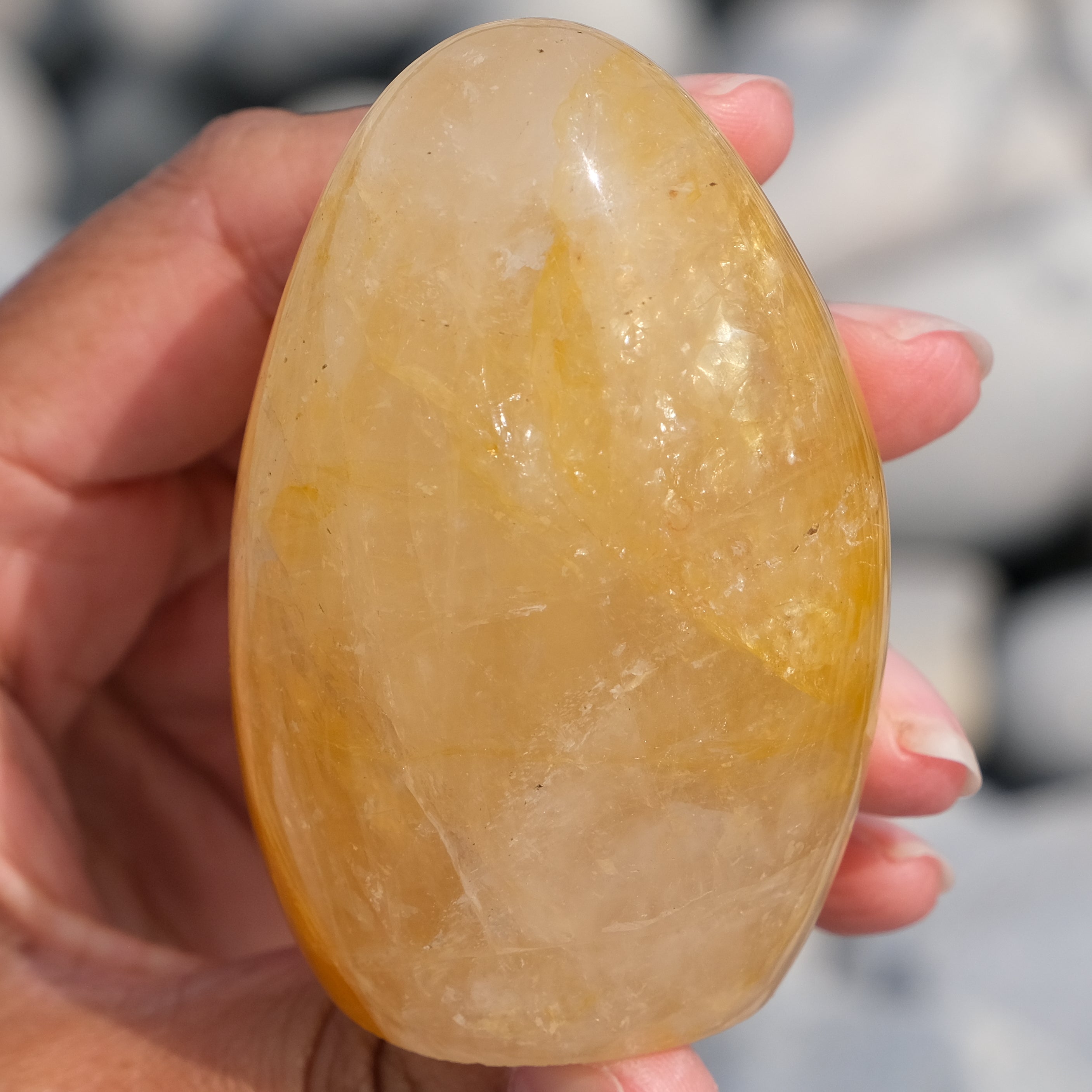 Golden healer quartz crystal