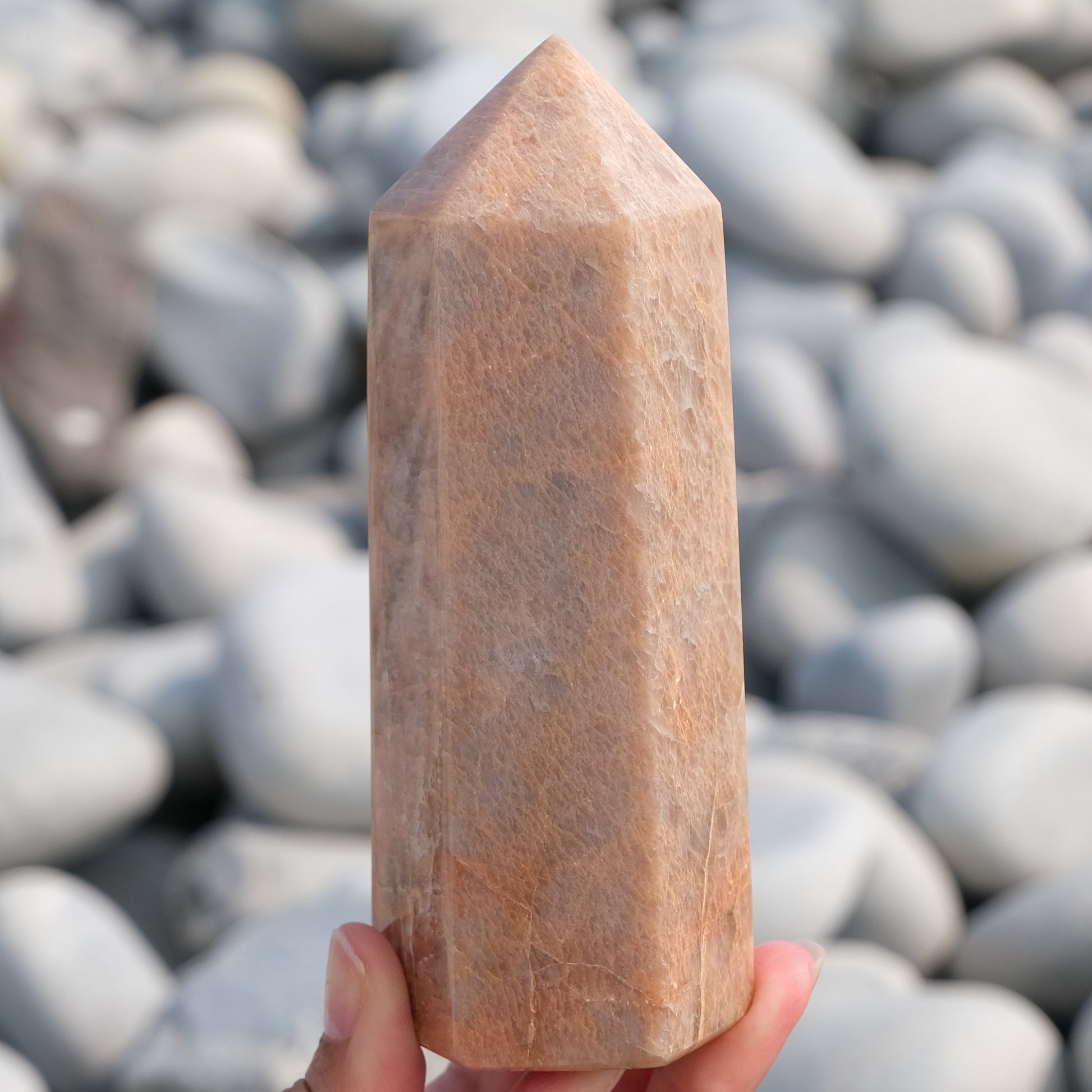 Peach moonstone tower