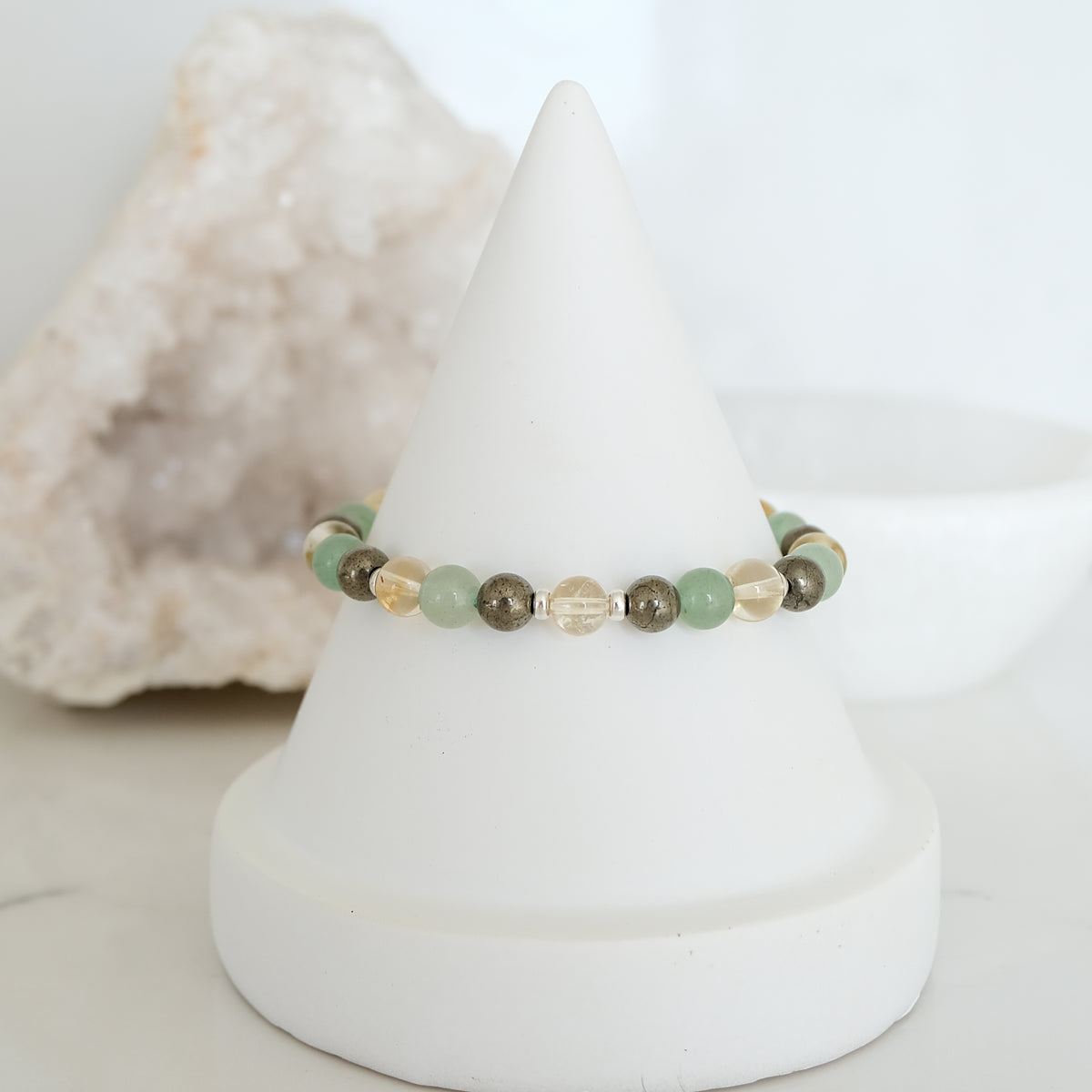 Abundance crystal bracelet in silver