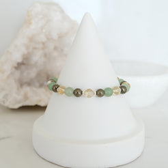 Abundance crystal bracelet in silver