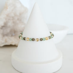 Abundance crystal bracelet in 4mm silver 