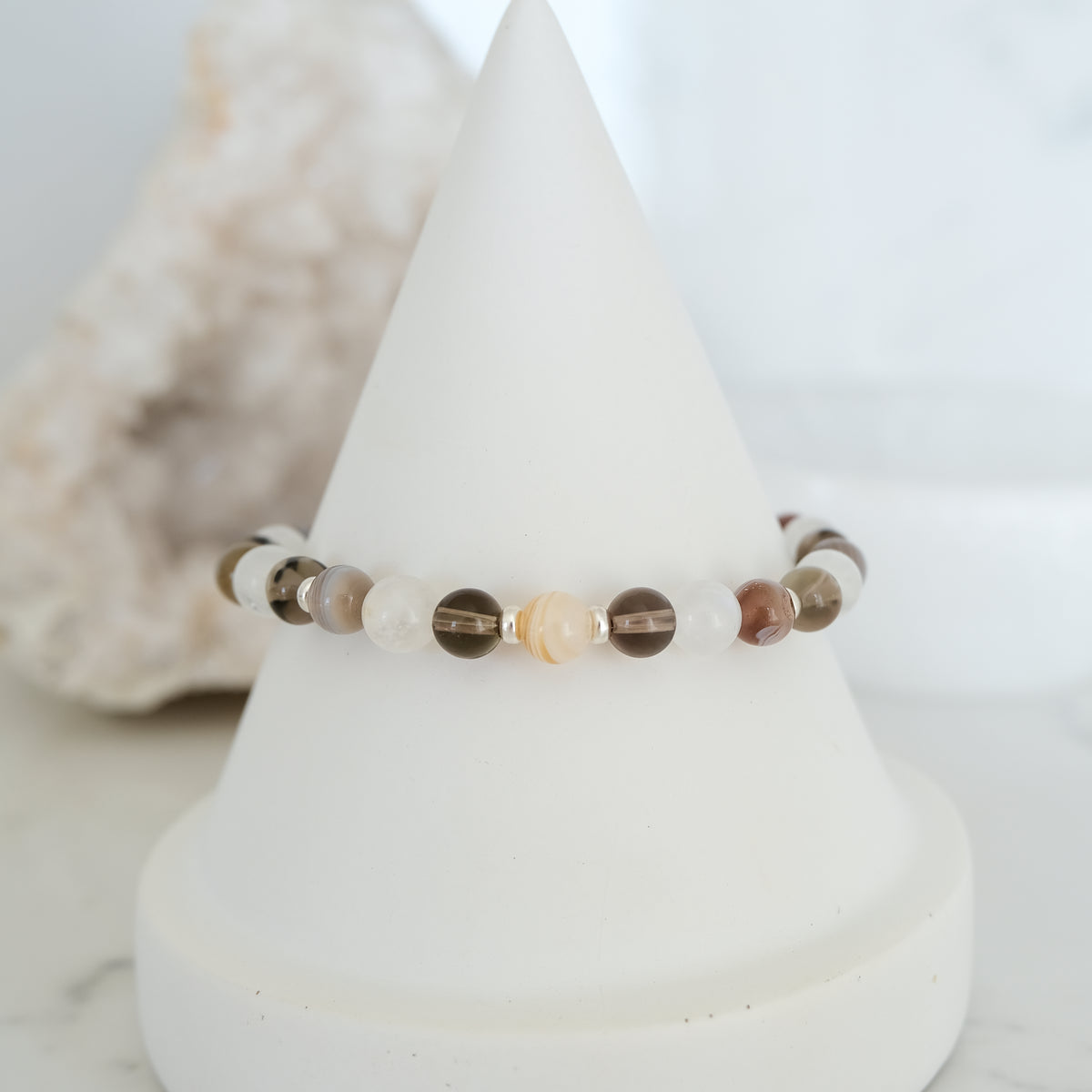 Samayla Sanctuary gemstone bracelet in silver