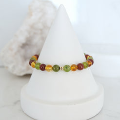 Inner power gemstone bracelet in gold