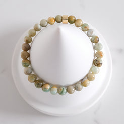 6mm green quartz gemstone bracelet sample sale from above