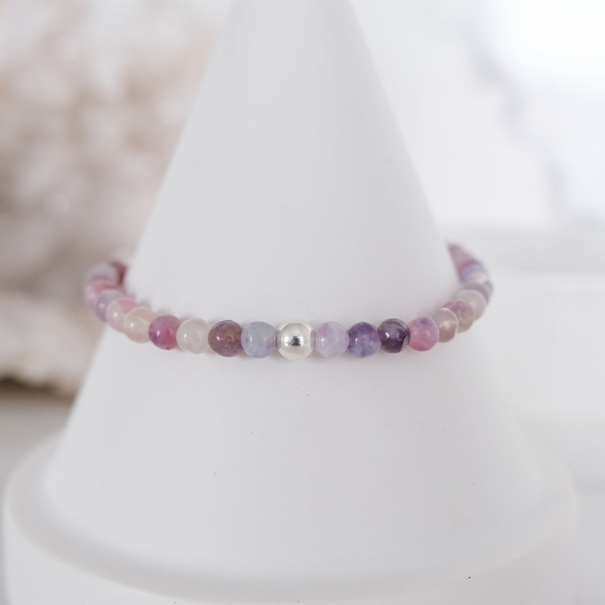 Tourmaline gemstone bracelet sample sale in silver