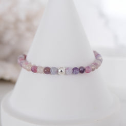 Tourmaline gemstone bracelet sample sale in silver