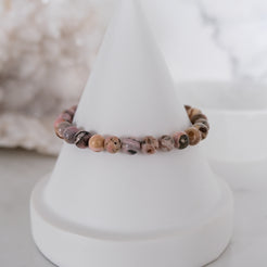 6mm rhodochrosite gemstone bracelet sample sale