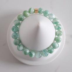 green moonstone sample sale bracelet from above