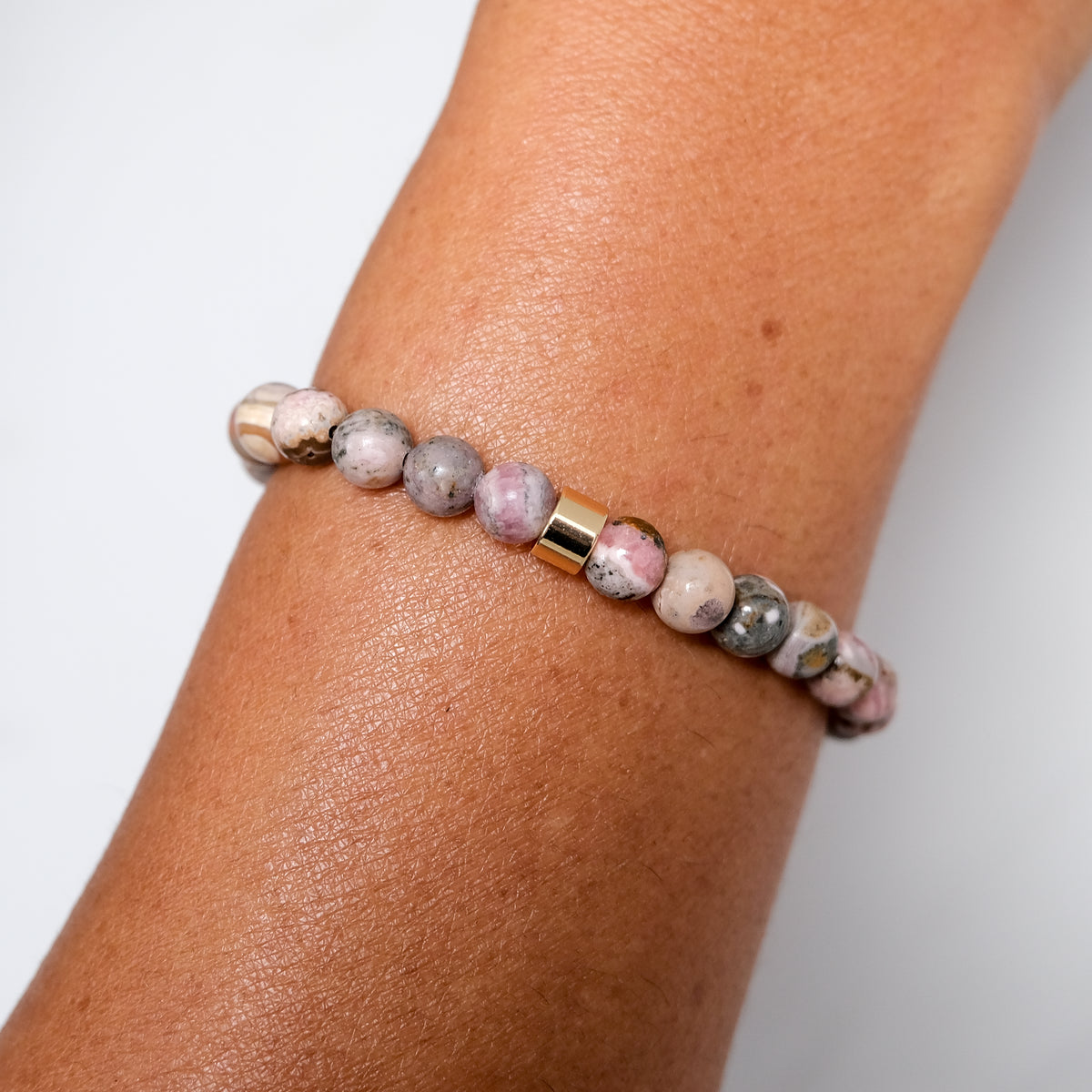 6mm rhodochrosite gemstone bracelet 