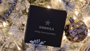 A samayla gift jewellery box in a Christmas tree