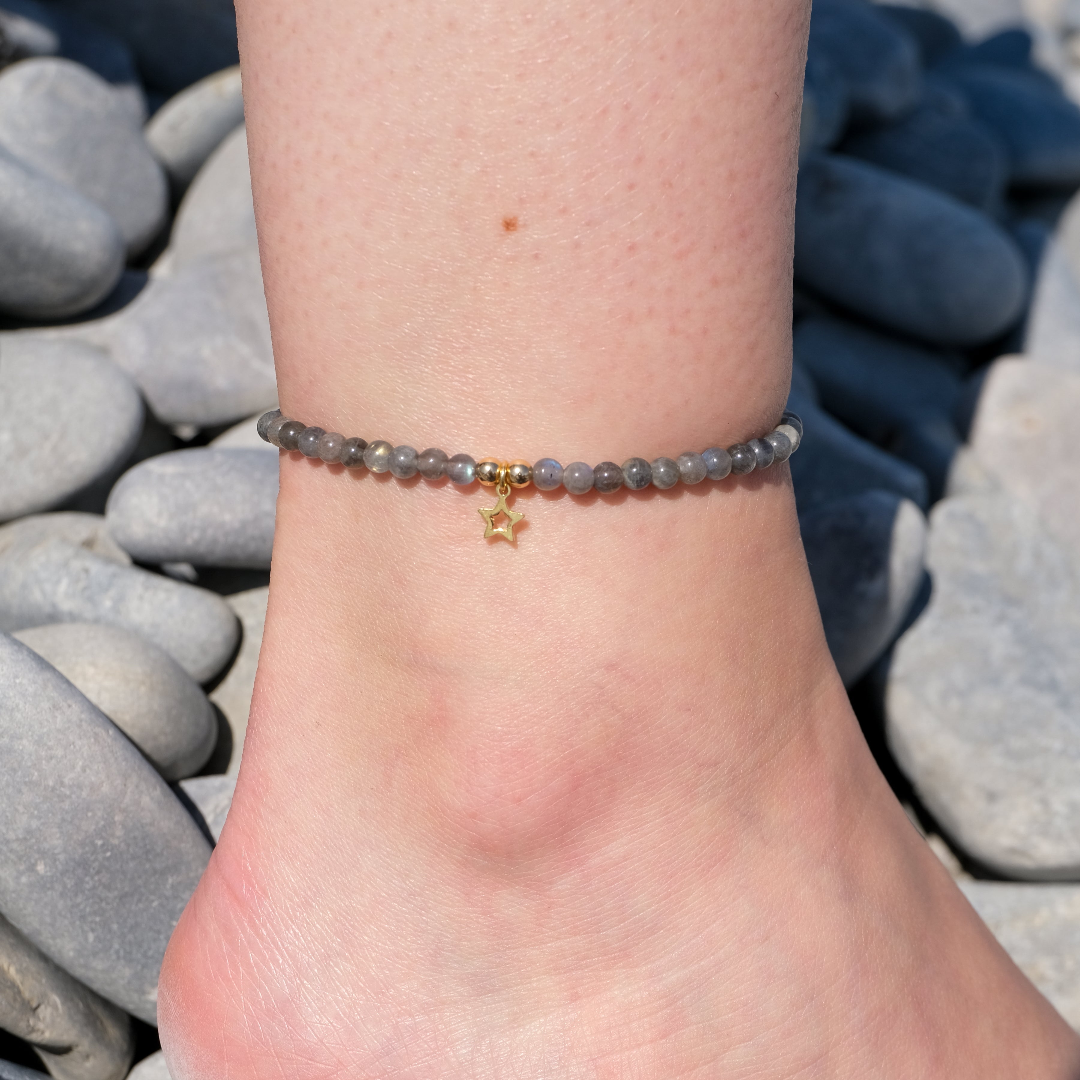 Labradorite Crystal Anklet