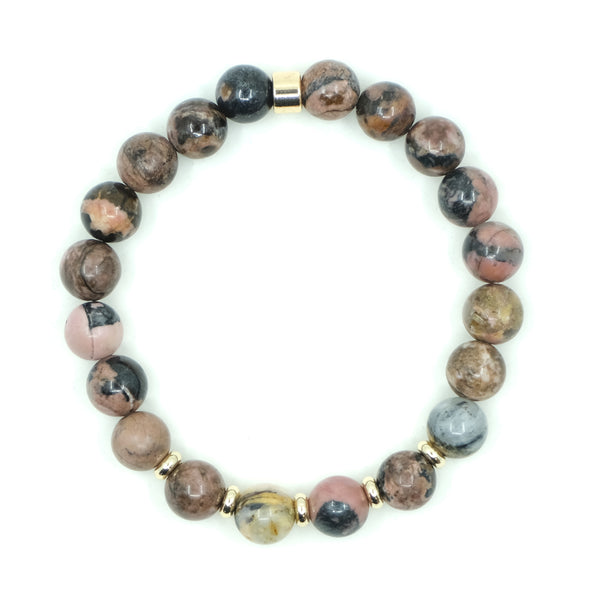 RHODONITE ENERGY GEMSTONE BRACELET
