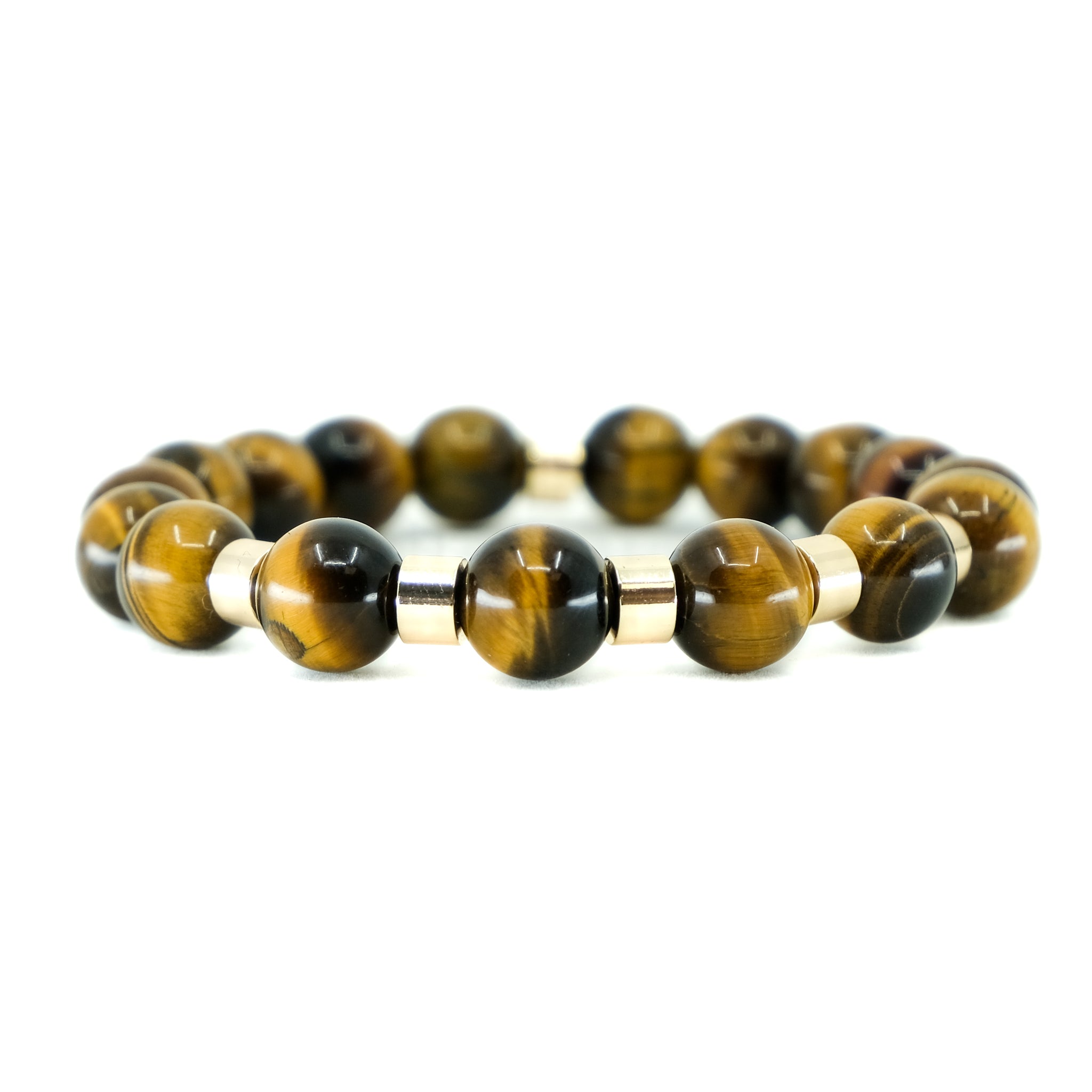 10MM TIGER EYE ENERGY GEMSTONE BRACELET