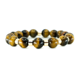 10MM TIGER EYE ENERGY GEMSTONE BRACELET