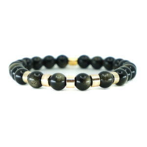 GOLDEN OBSIDIAN ENERGY GEMSTONE BRACELET