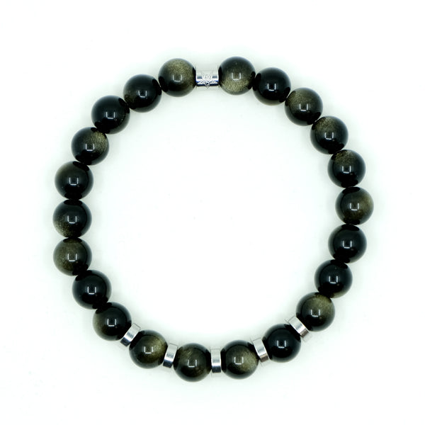 GOLDEN OBSIDIAN ENERGY GEMSTONE BRACELET