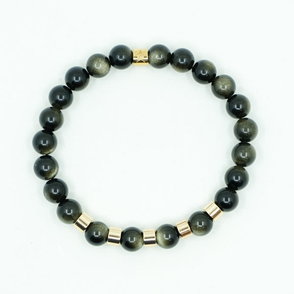 GOLDEN OBSIDIAN ENERGY GEMSTONE BRACELET