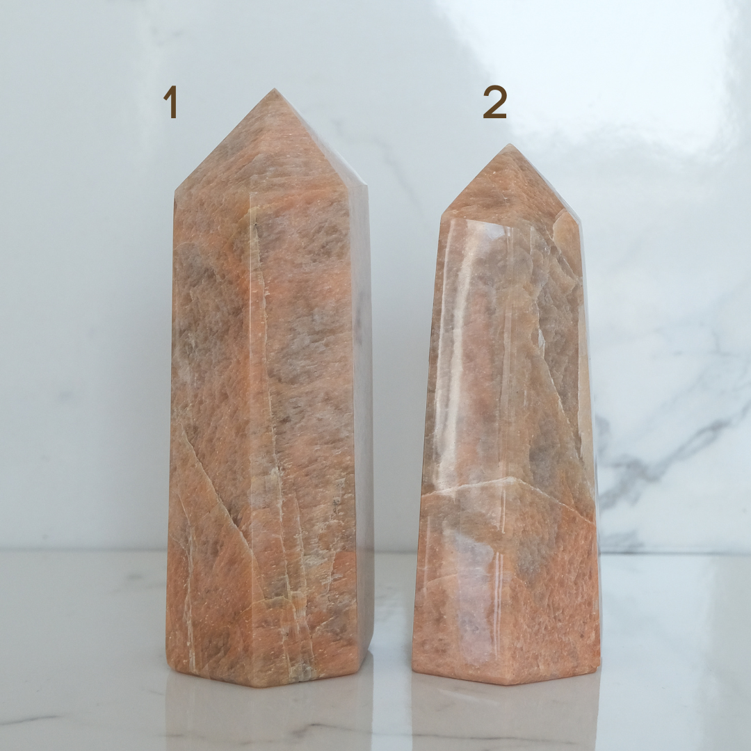 Peach moonstone towers