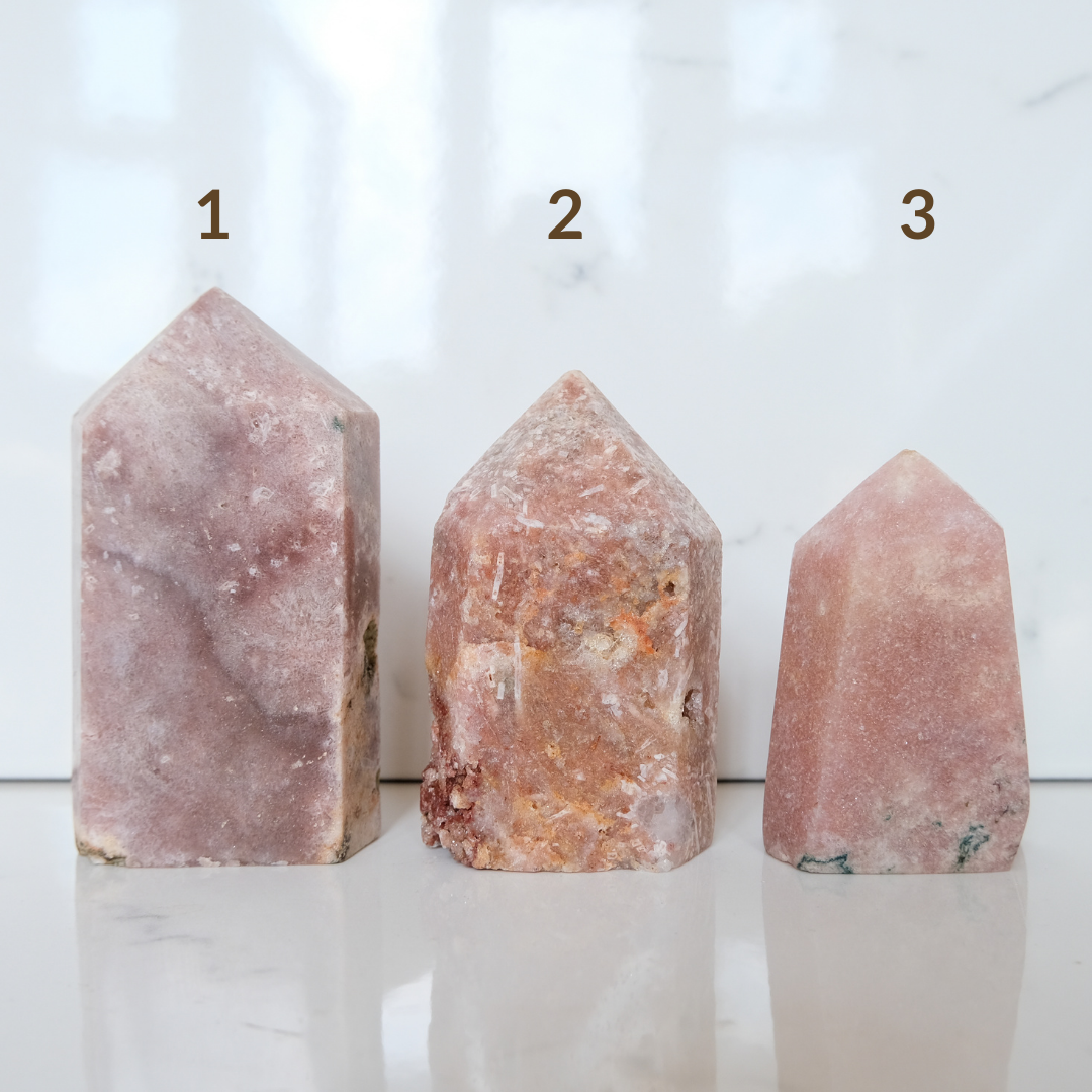 Pink amethyst towers