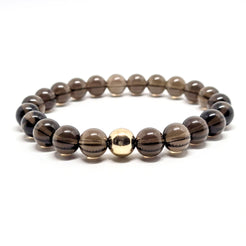 Smoky quartz with 14ct gold filled accessory