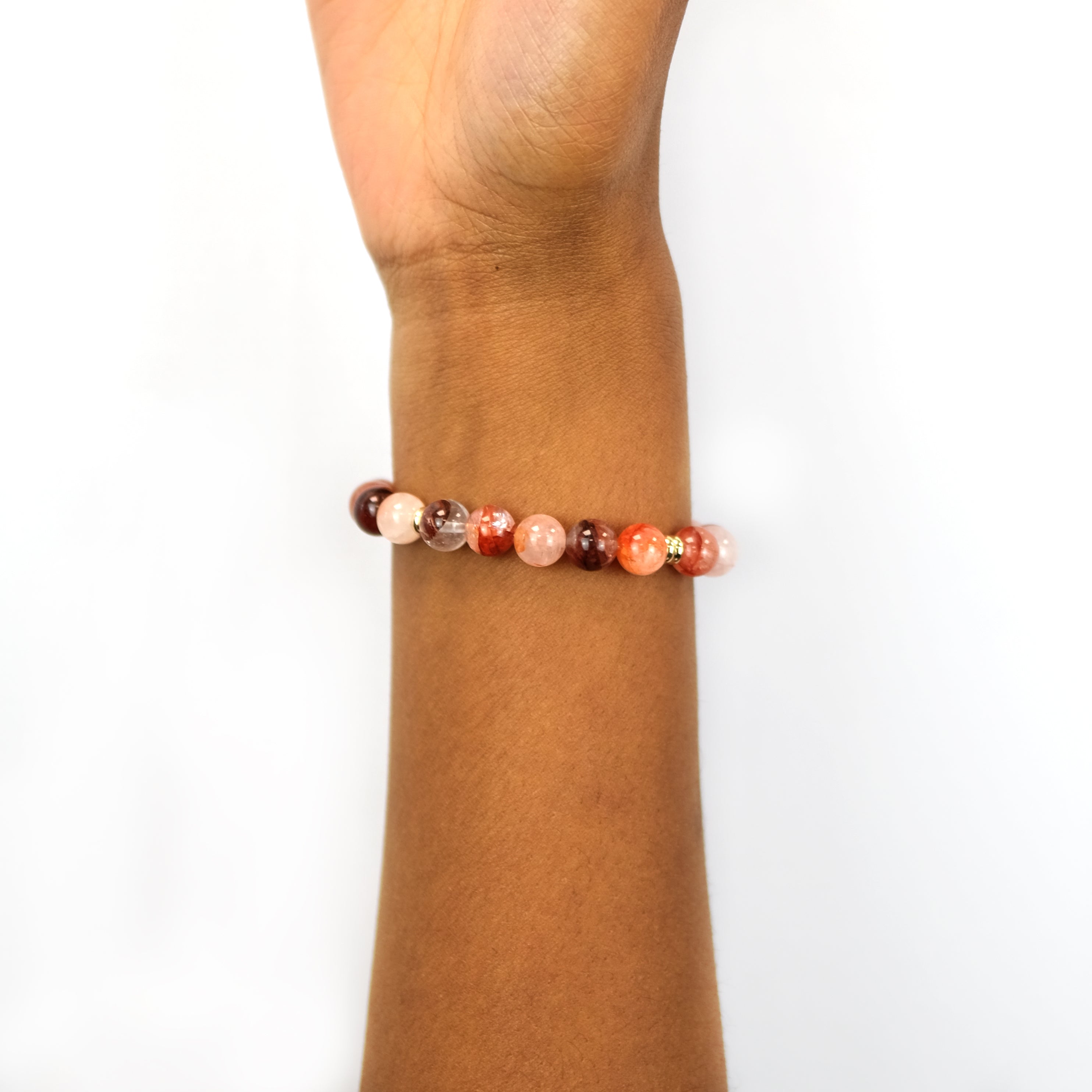 Red Phantom Quartz Energy Gemstone Bracelet