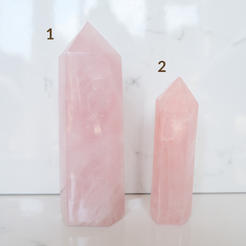 Rose quartz towers