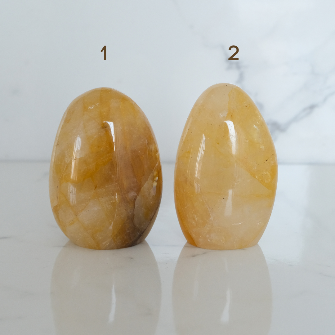 Golden healer quartz crystals