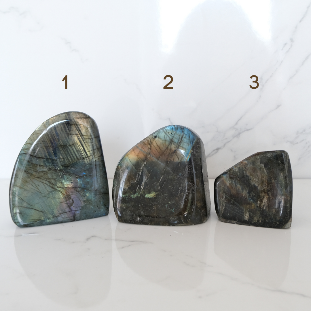Labradorite freeform crystals
