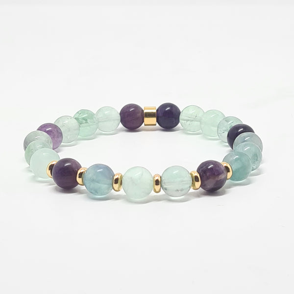 FLUORITE ENERGY GEMSTONE BRACELET